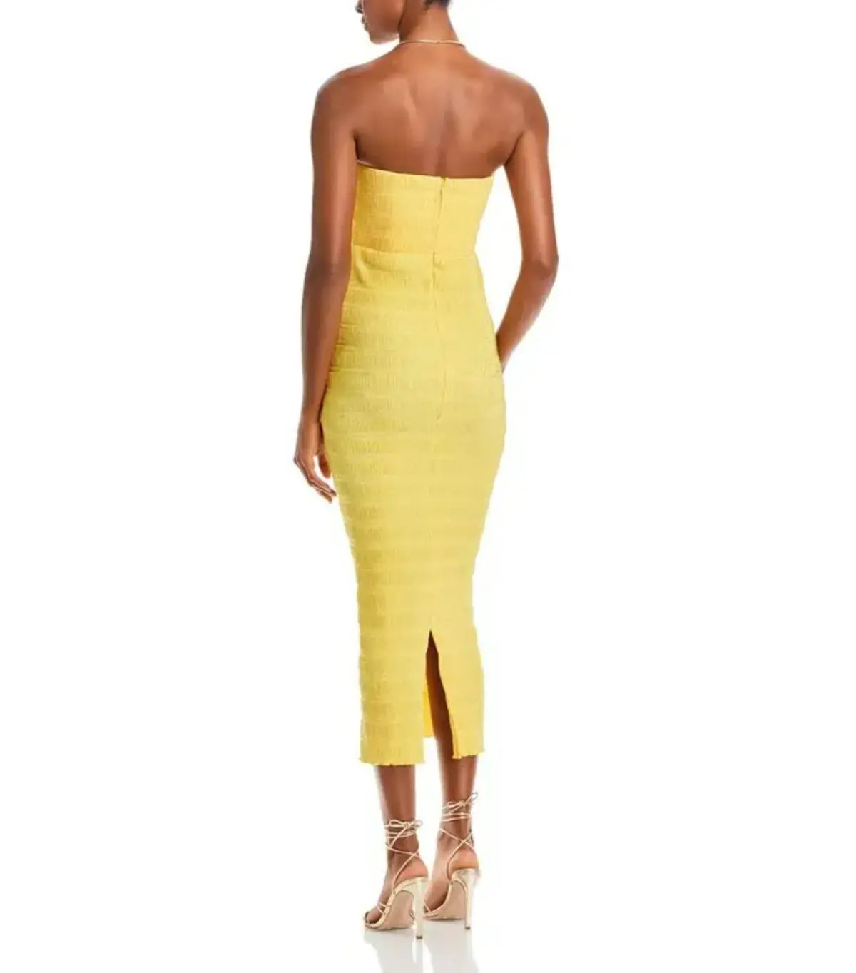 L'Idee Aurore Gown Canary Yellow Size AU 8 photo 2
