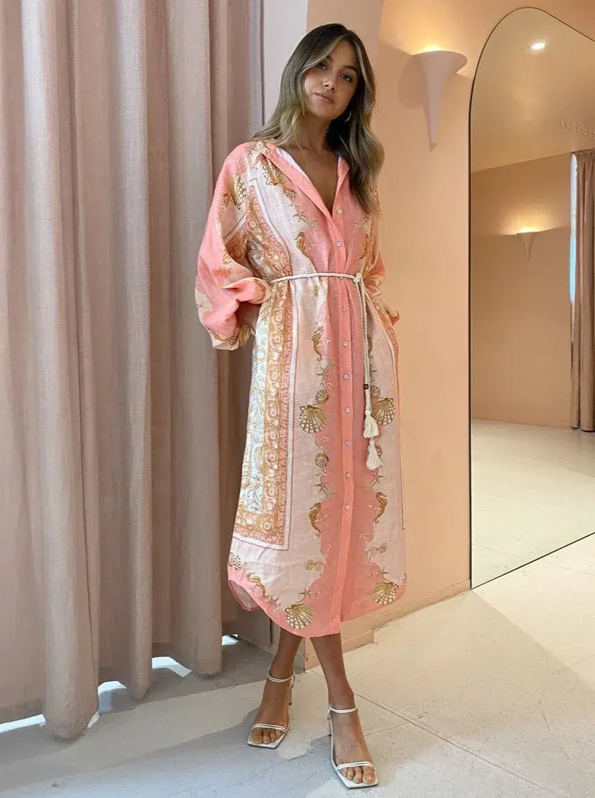 Alemais Ursula Shirtdress in Pink Size AU 6 photo 3