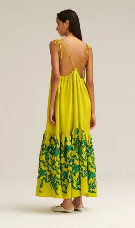 Scanlan Theodore Silk Nightingale Print Dress Size AU 10 photo 2