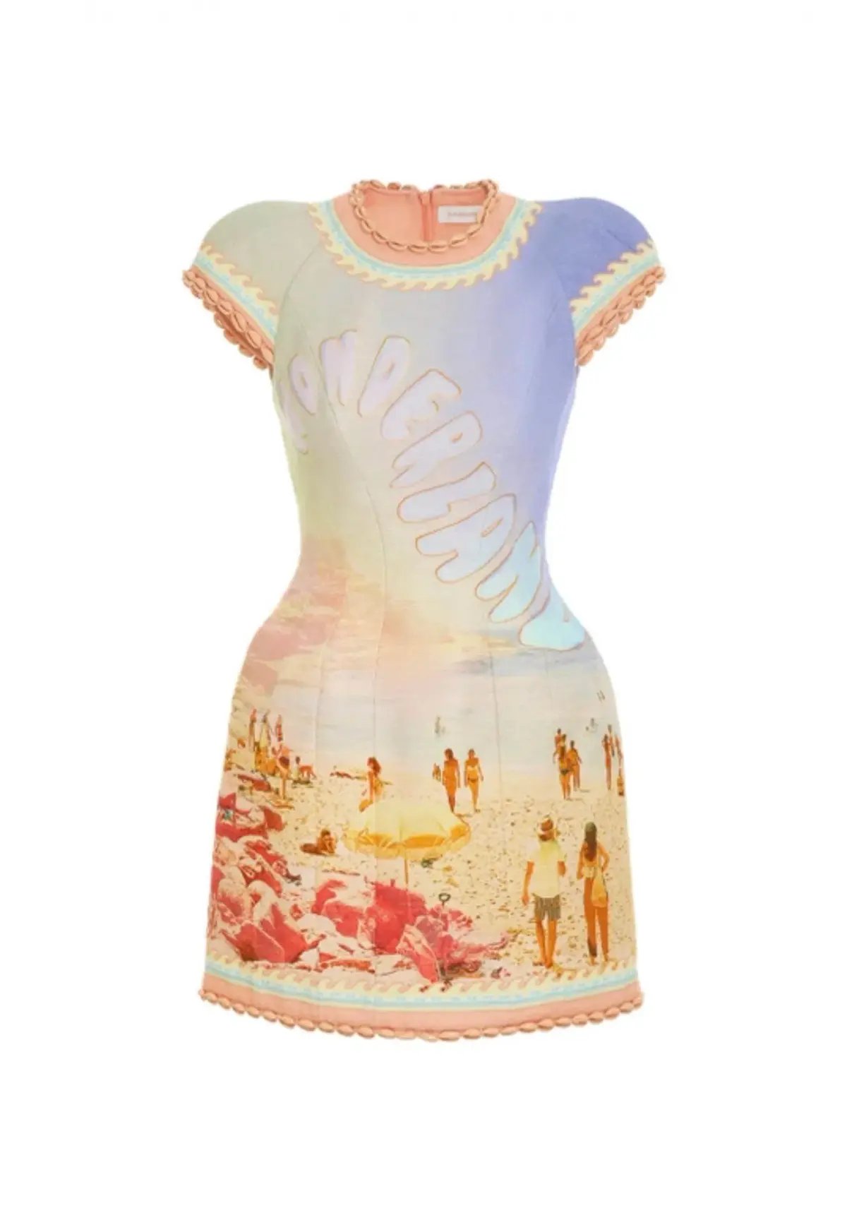 Zimmermann The Coaster Structured Mini Dress in Poster Print Size 2 / AU 12 photo 3