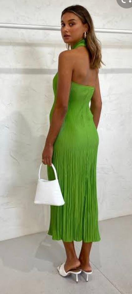 Lidee Soirée Halter Gown Green Size 12 photo 2
