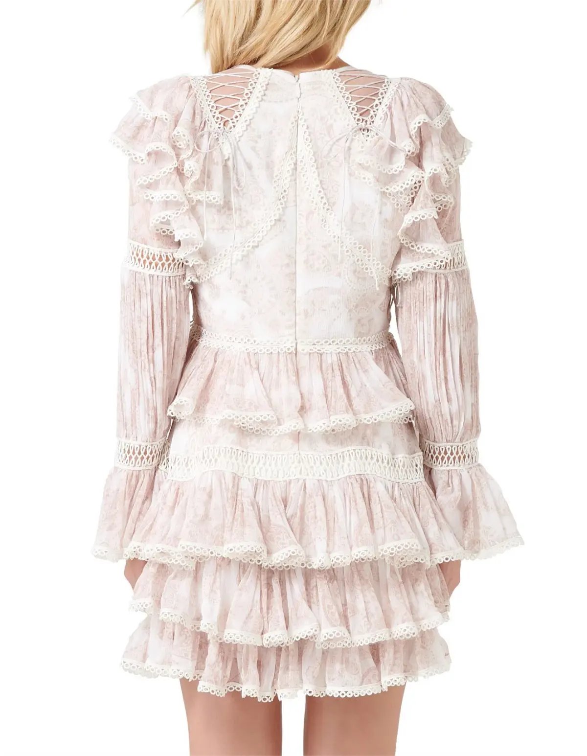 Thurley Papilio Mini Dress Dusty Pink Size 10 photo 2