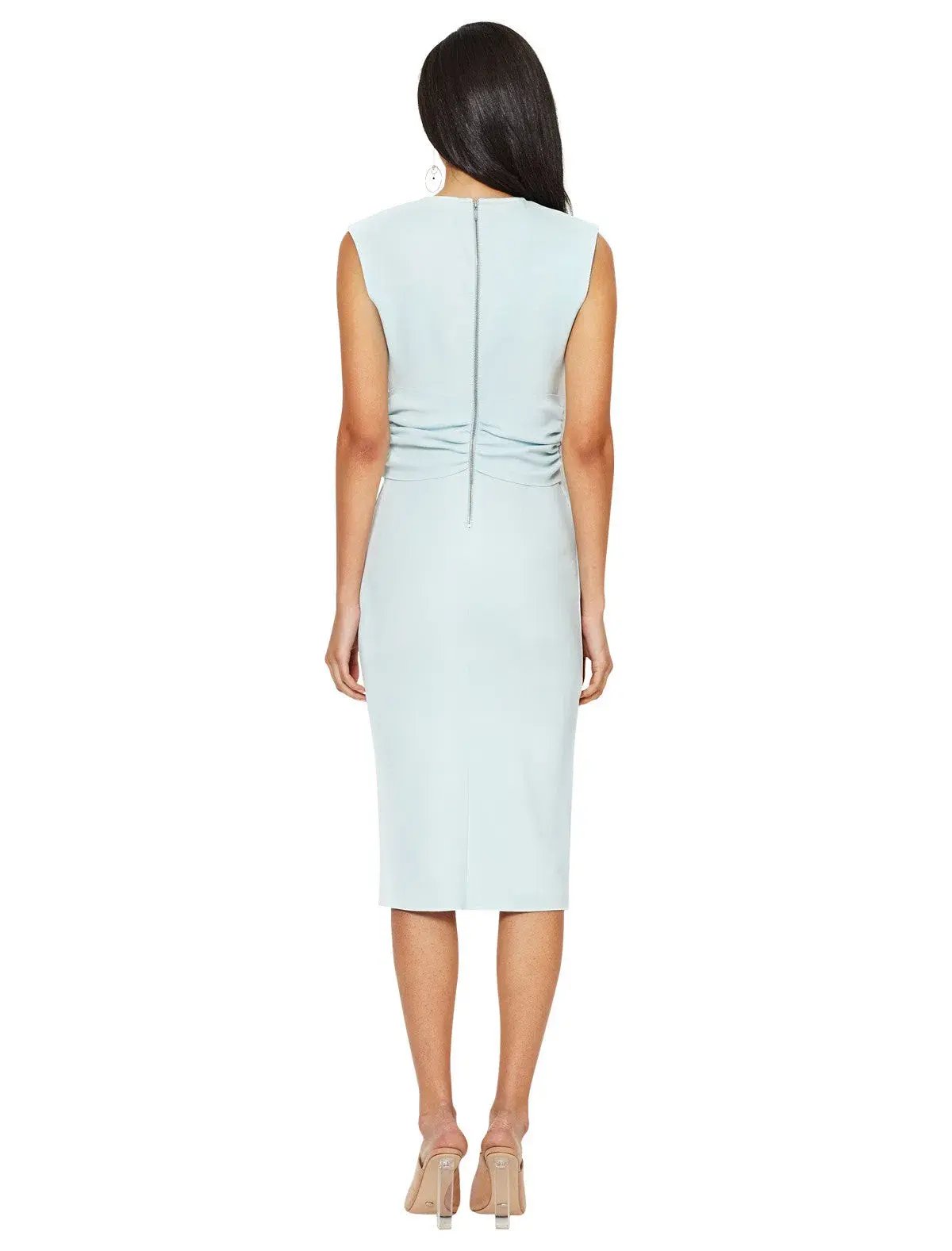 Bec & Bridge Salt Lake Wrap Dress Ice Blue Size 8 photo 3