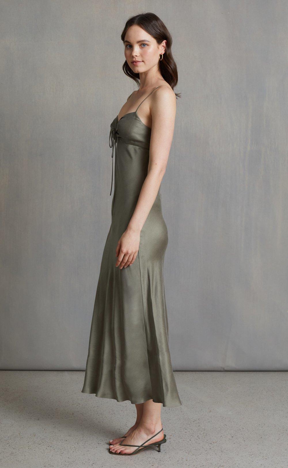 Bec & Bridge, Classic silk tie midi dress, size 12 photo 3