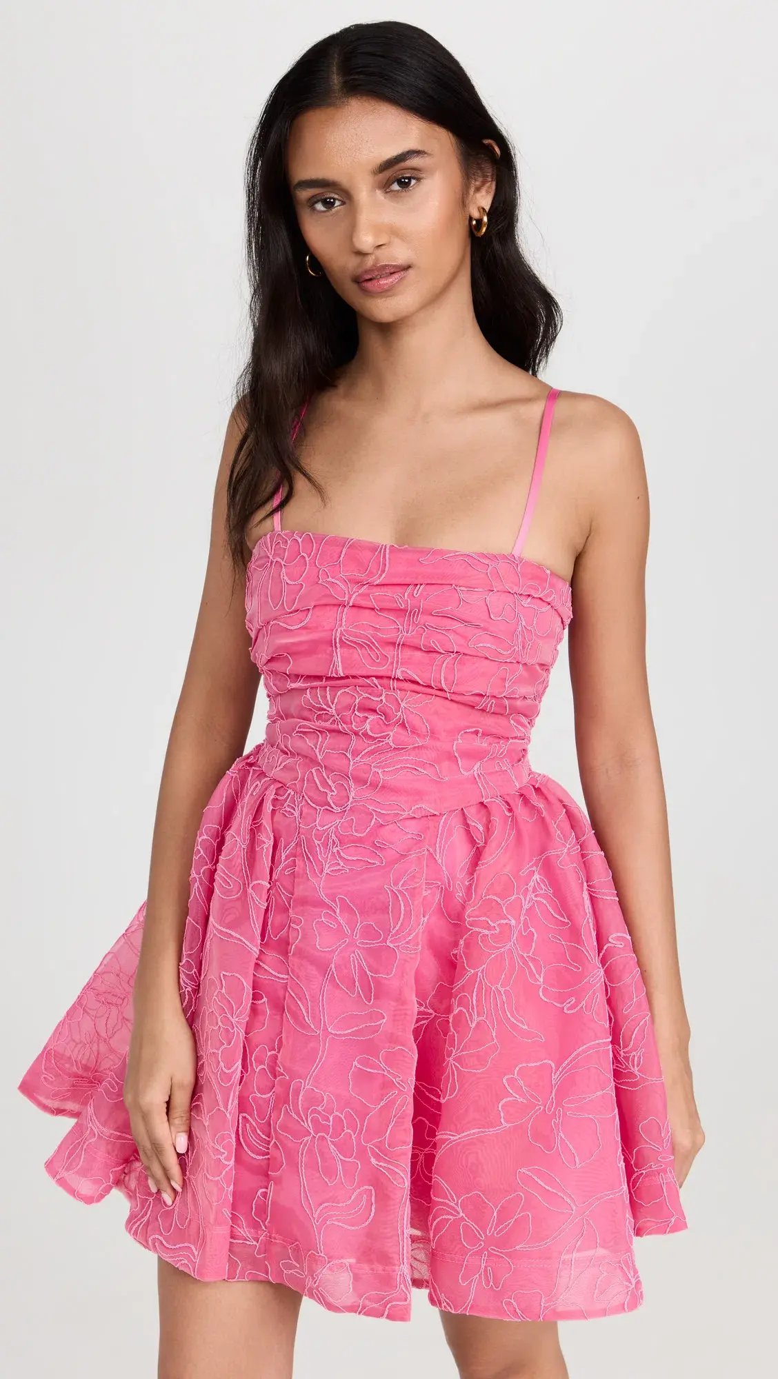 Aje Evangeline Cornelli Mini Dress in Protea Pink  Size 8 photo 2
