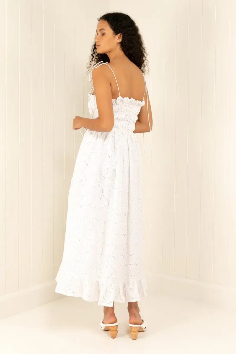 Palm Noosa Sail Away Dress White Size 8 photo 3