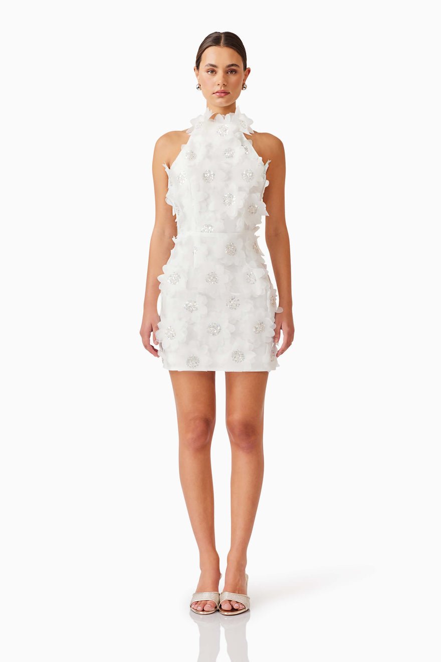 Elliatt Cherry Blossom Mini Dress - Ivory photo 4
