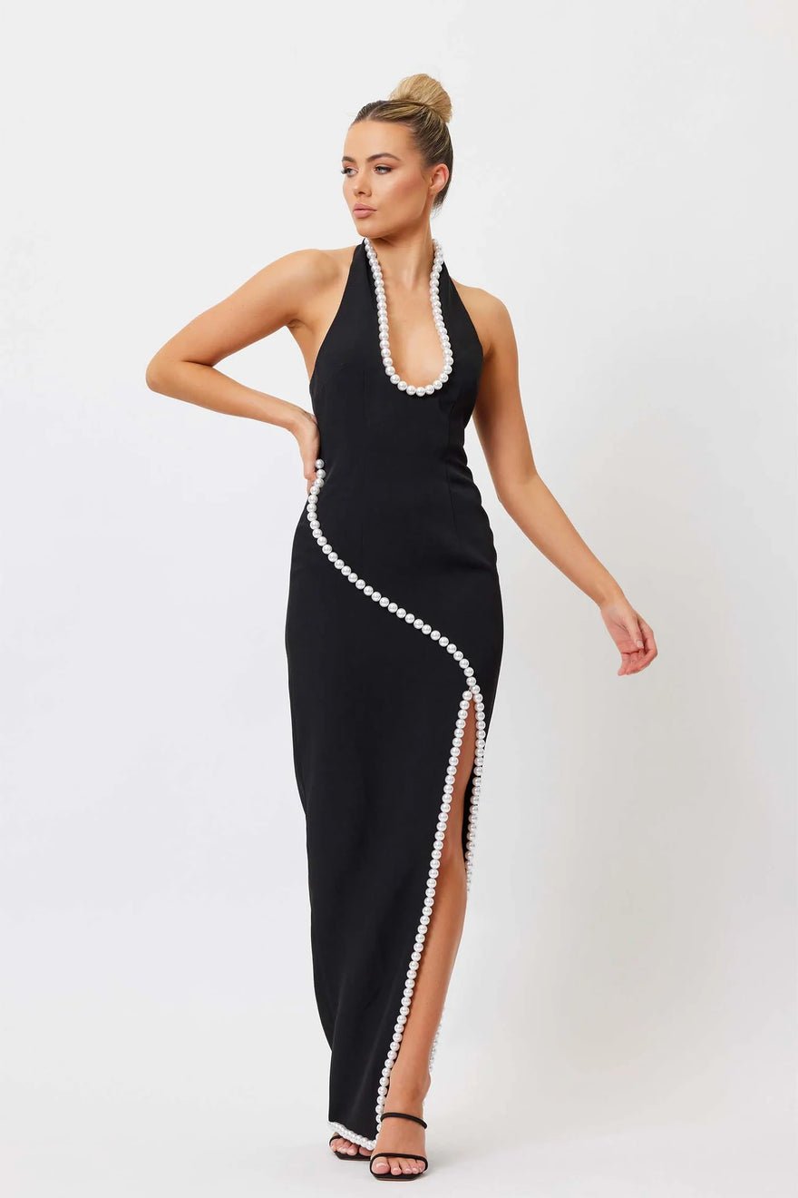 Bianca and Bridgett Laura Pearl Dress - Black photo 2