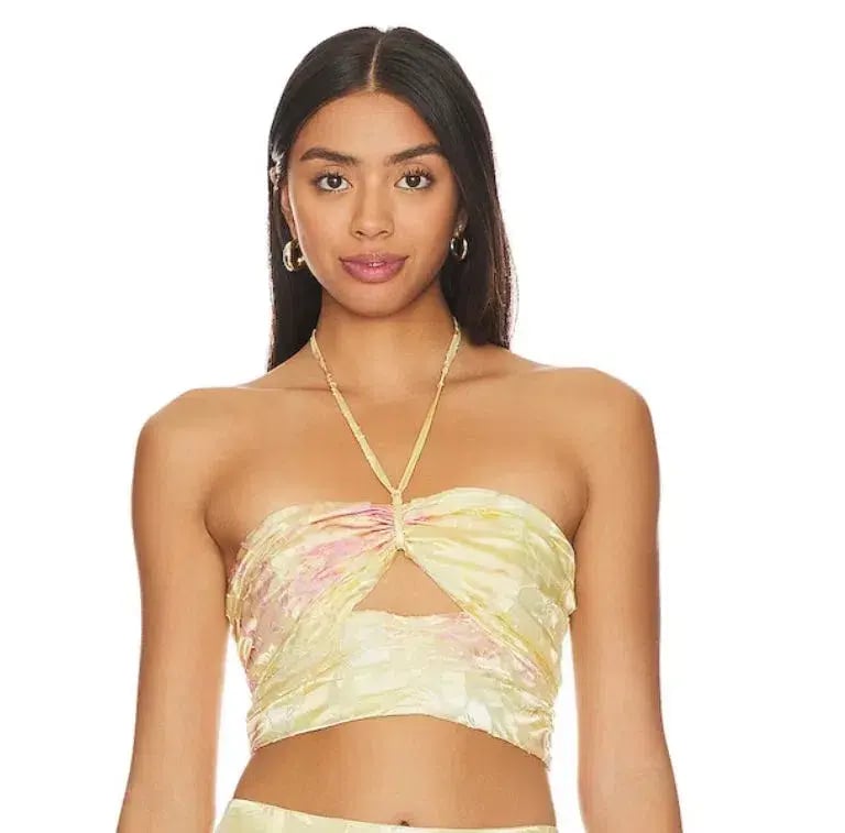 Loveshackfancy  Chance Maxi Set Yellow Floral Size 8 photo 2