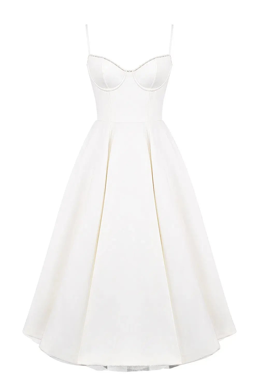 House of CB Mademoiselle White Tull Midi Dress Size AU 6 photo 12