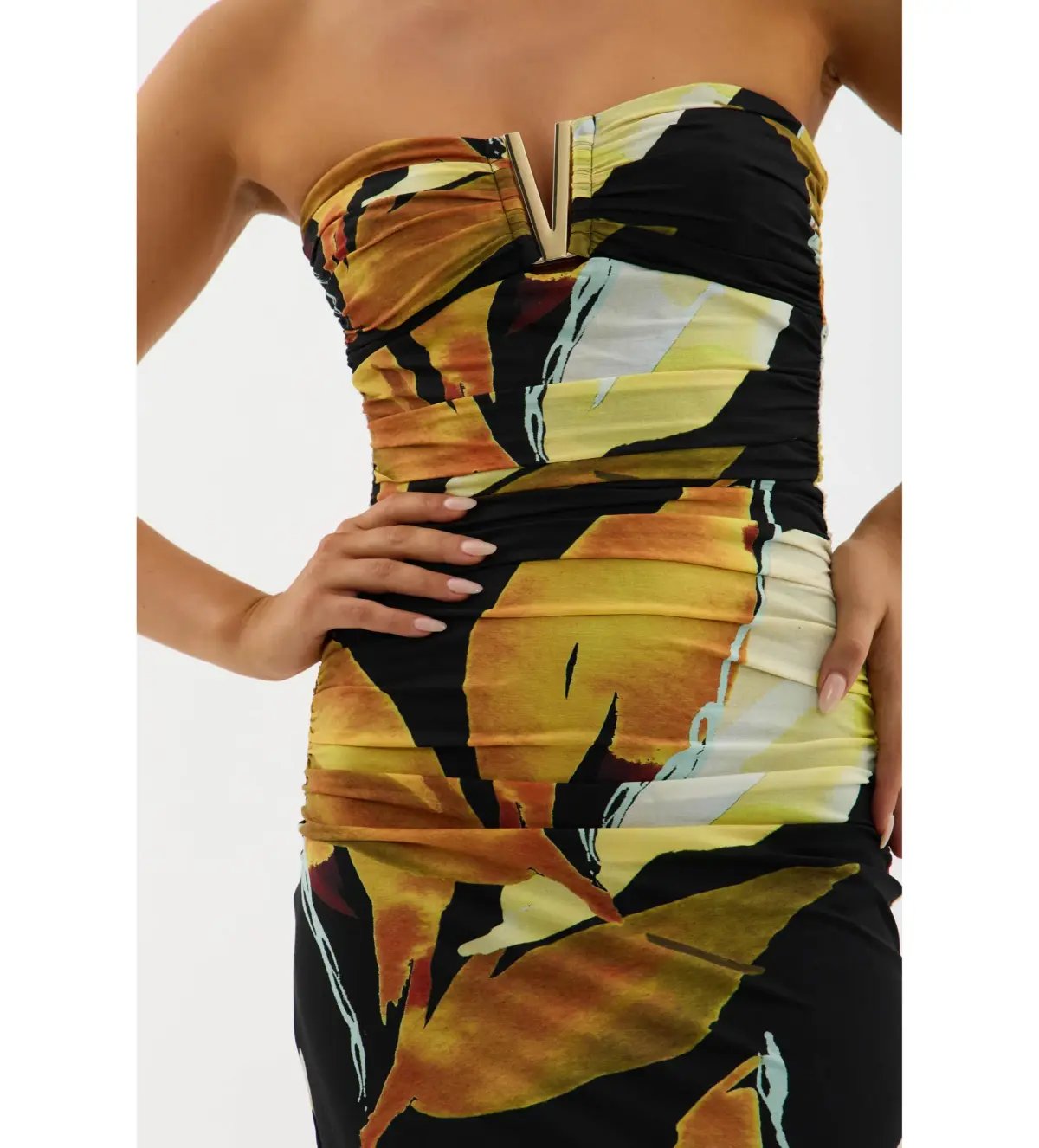 Rebecca Vallance Petals Of Paradise Gown Print Size AU 8 photo 3