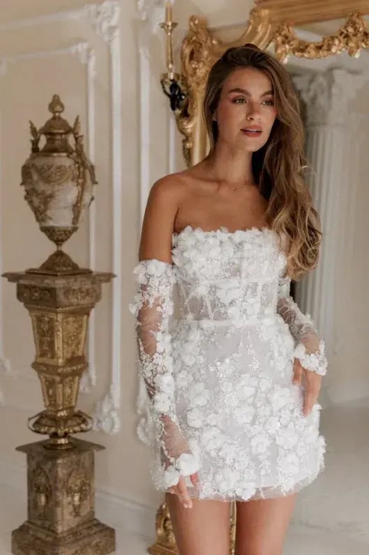 Rosie Etienne Isabelle Dress White Size 8 photo 6
