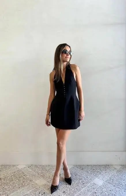 Camilla And Marc Petra Mini Dress Black Size 8 photo 4