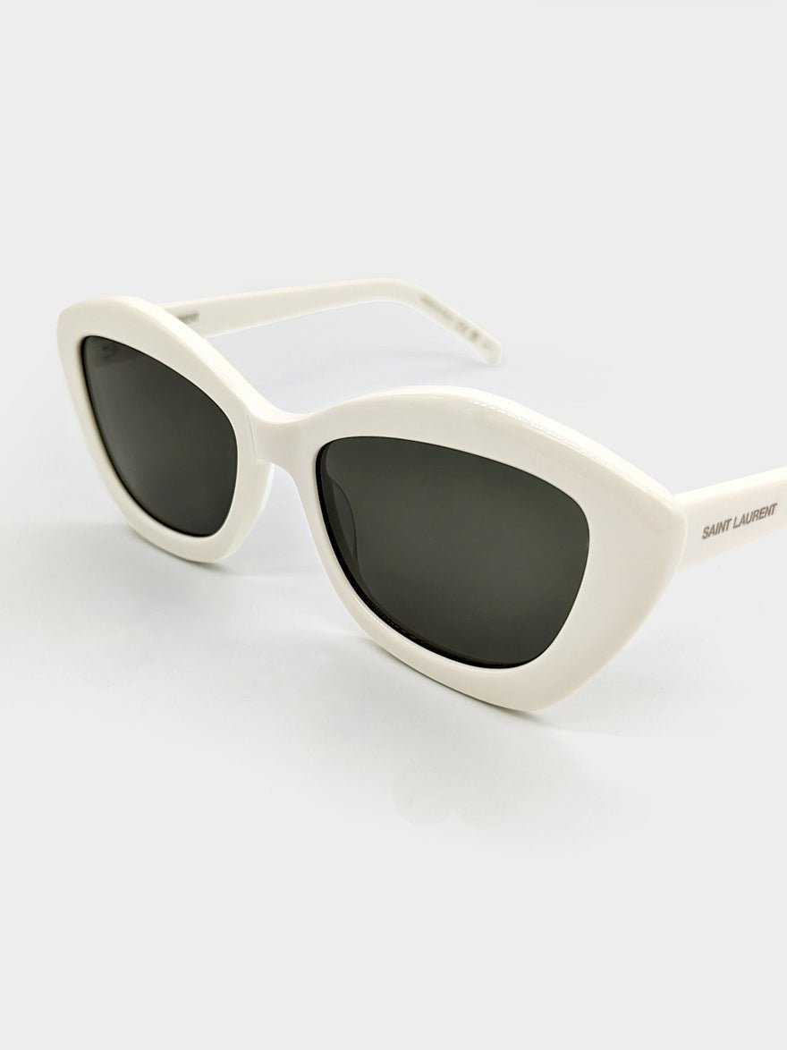 Saint Laurent Vintage Style Cat Eye Sunglasses Ivory photo 2