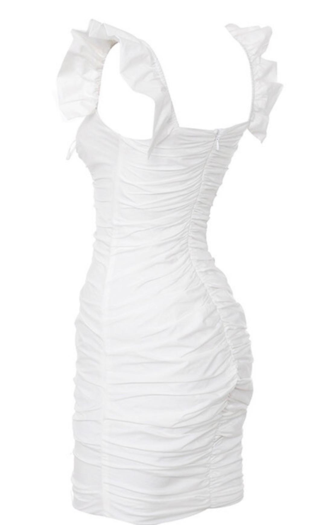 House of CB Kara Mini Dress White Size 8 photo 4