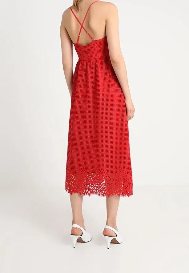 Tommy Hilfiger Sleeveless Midi Dress Red Size XS / AU 6 photo 3