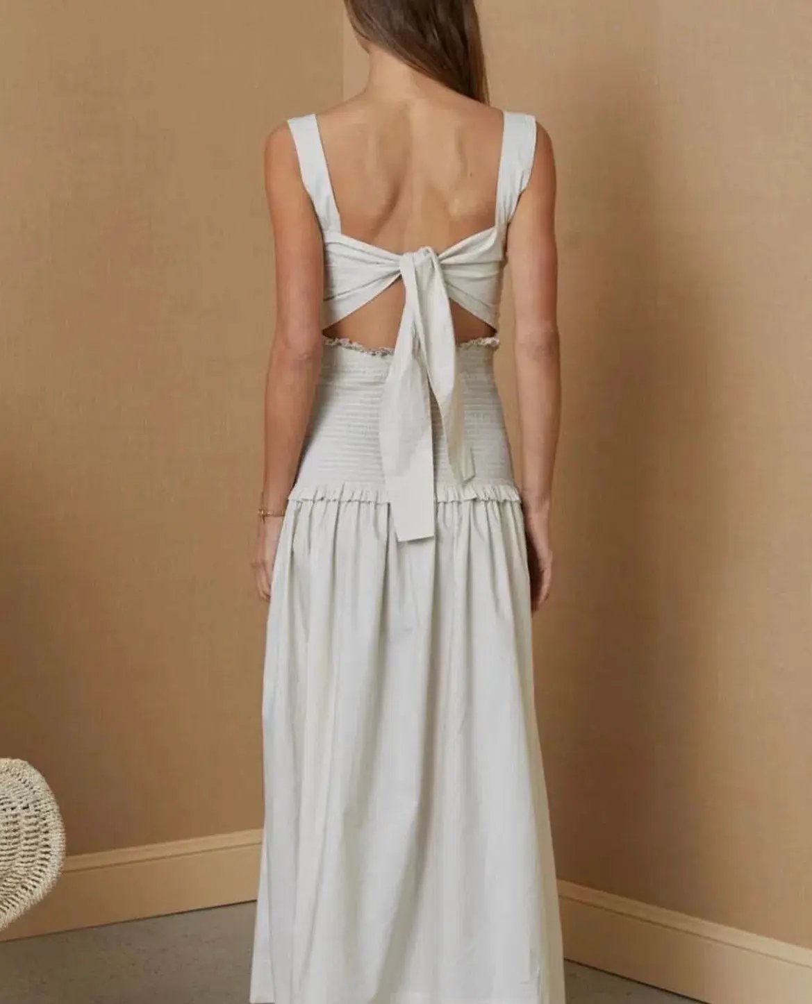 Bec & Bridge Minou Midi Dress in Pumice Size 10 photo 2