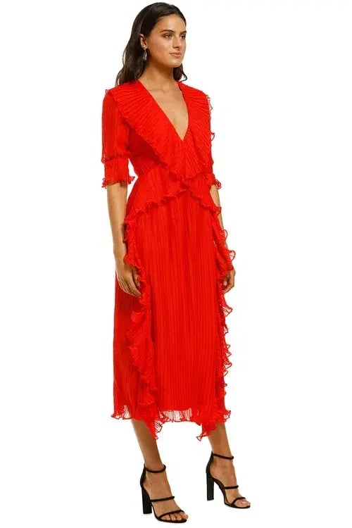 Talulah Sweet Sugar Midi Dress Red Size 12 photo 2