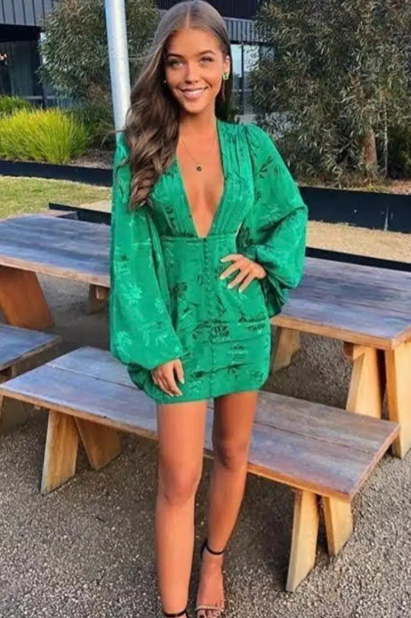 Rat & Boa Isabella Dress Green Size 8 photo 5