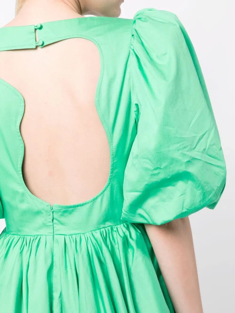 Aje Colette Cut Out Mini Dress Green Size 12 photo 4