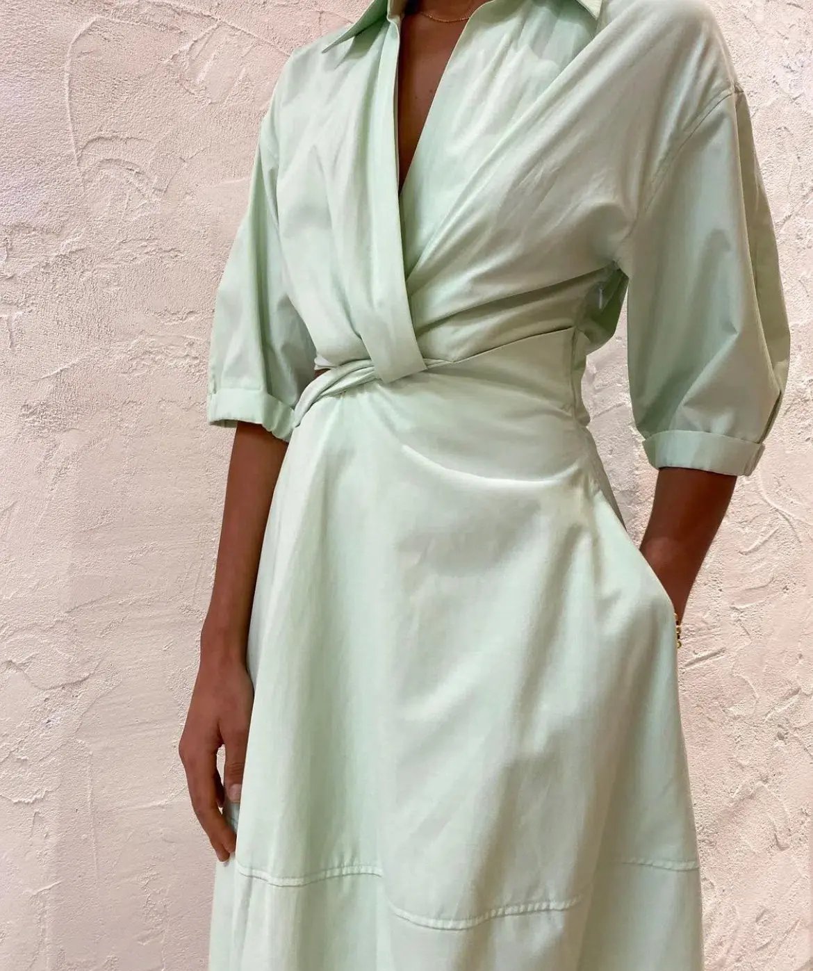 Camilla and Marc Kyra Cocoon Midi Dress Sour Apple Size 6 photo 3