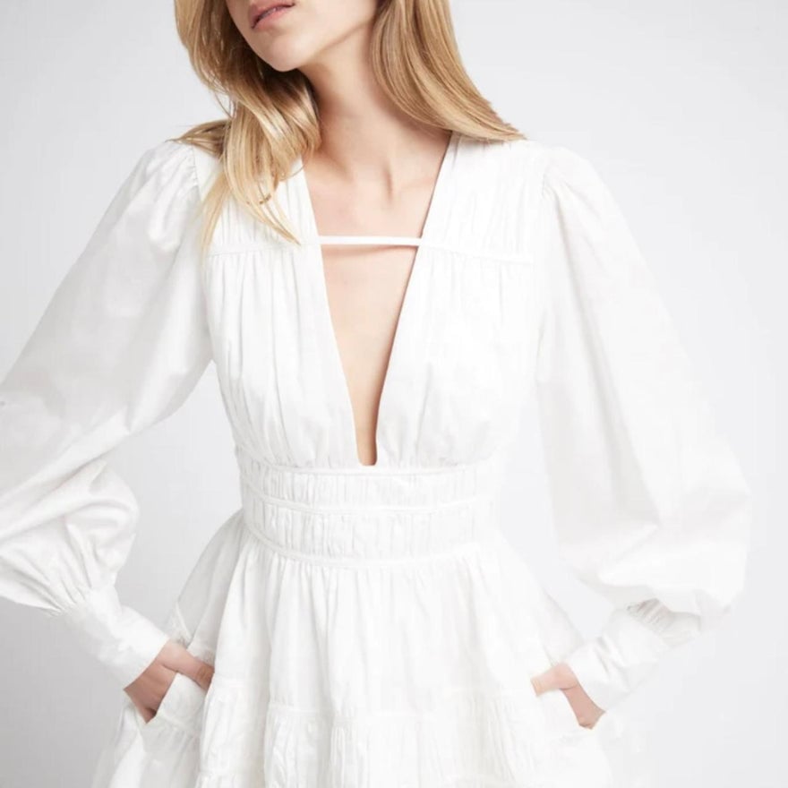Aje Fallingwater Gathered Mini Dress photo 4