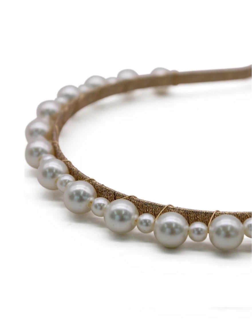 Morgan & Taylor Perla Headpiece, Pearl photo 4