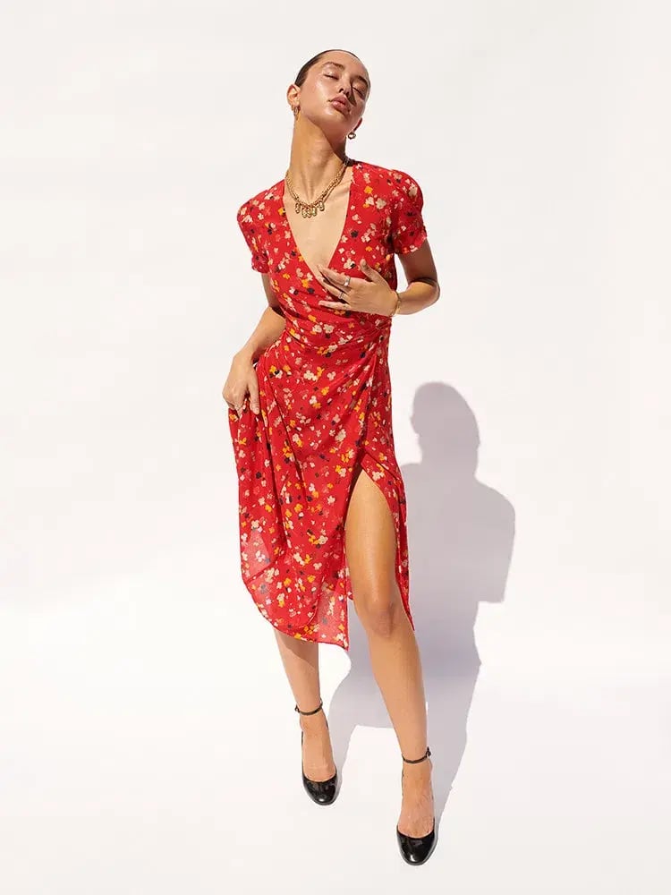 Realisation Par The Teale in Rouge Fleur Size M / Au 10 photo 2