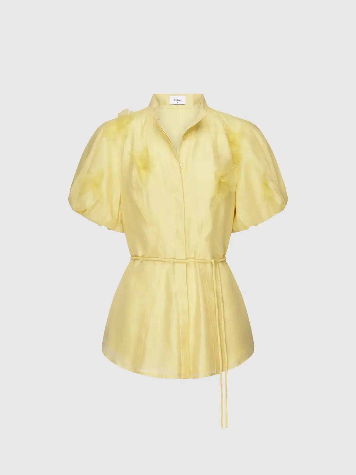 Sheike Rose Garden Shirt Yellow Size 6 photo 5