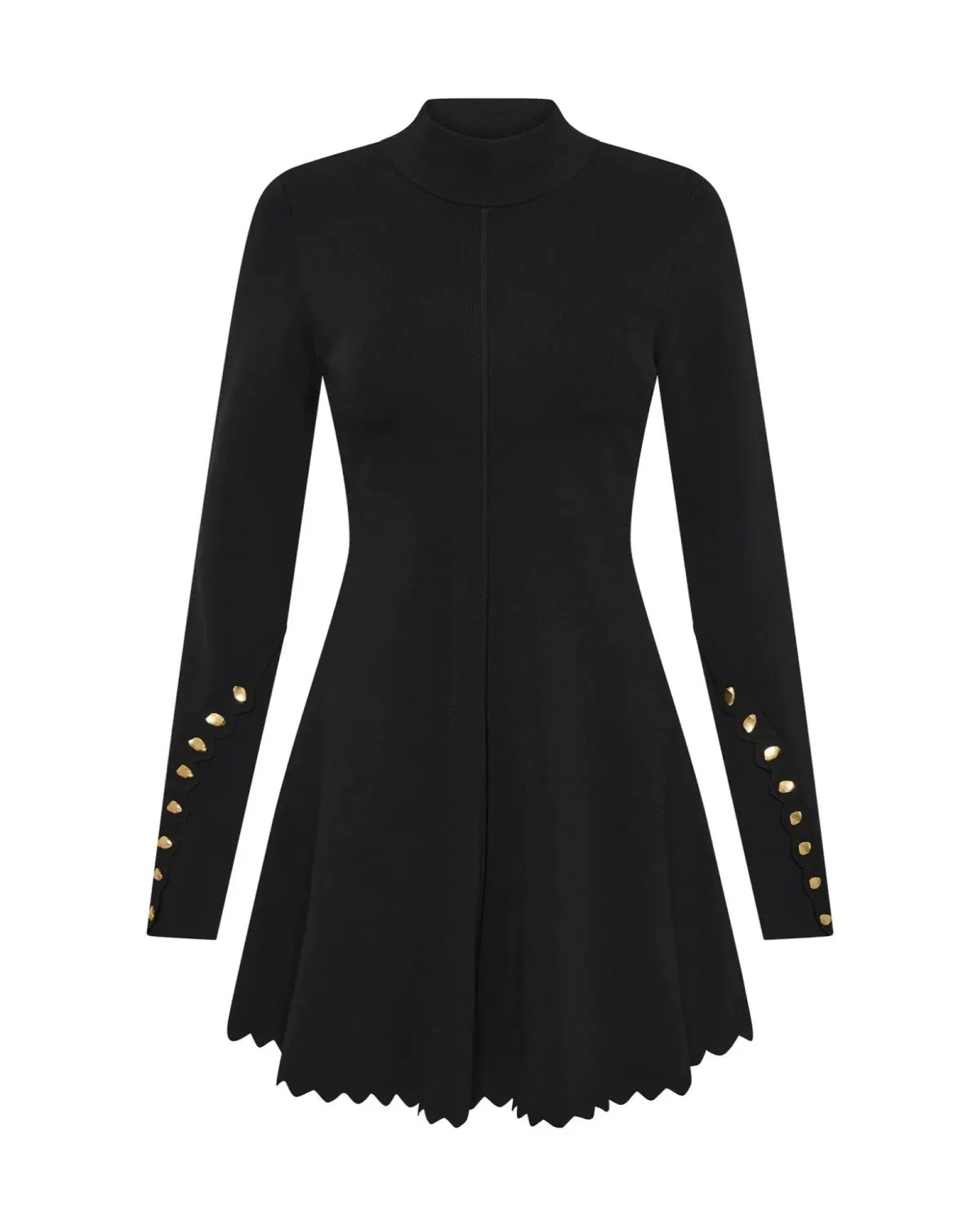Aje Harmony Knit Mini Dress Black Size AU 12 photo 5
