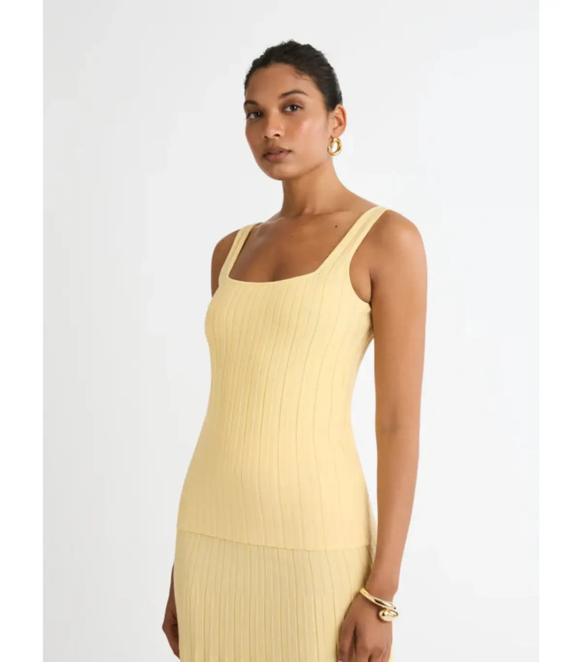 Sheike Elsa Knit Top And Knit Skirt Set Yellow Size AU 6 photo 2