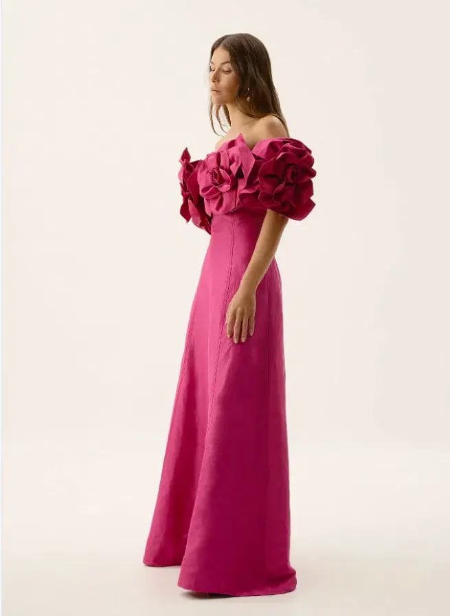 Aje Etta Gown Pink Size AU 10 photo 3