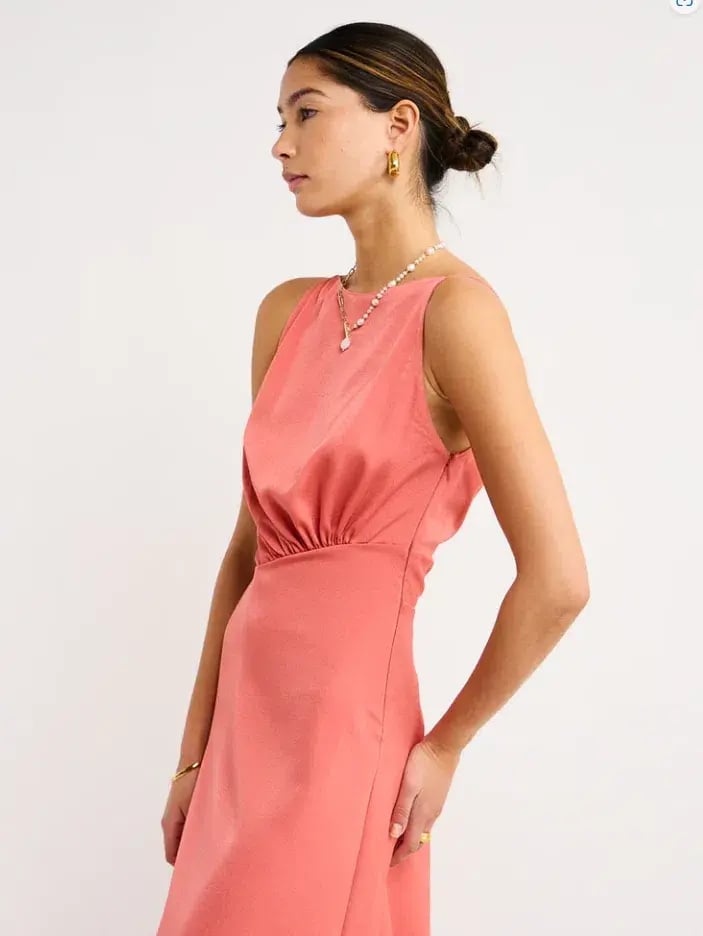 One Fell Swoop Essence Maxi Dress grapefruit Size 10 photo 3