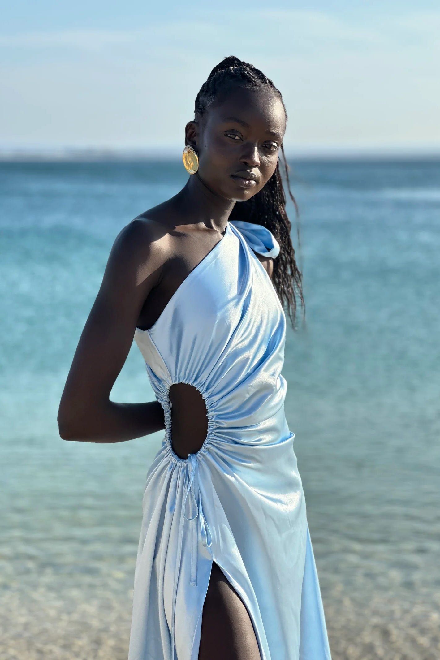 SONYA ALIA MAXI DRESS - AZZURRO PEARLA photo 4