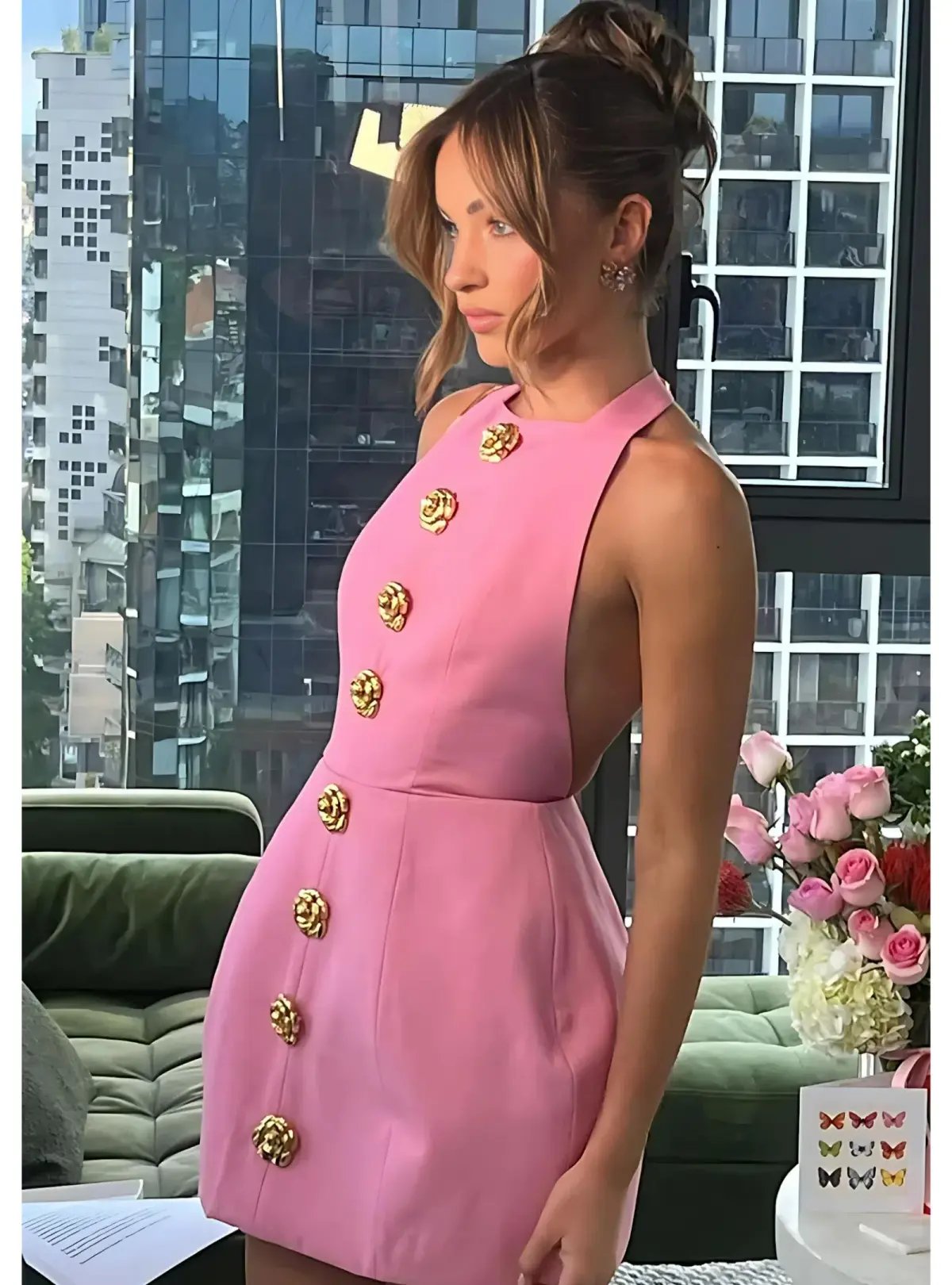 Atoir Tiffany Dress Pink Size AU 10 photo 3