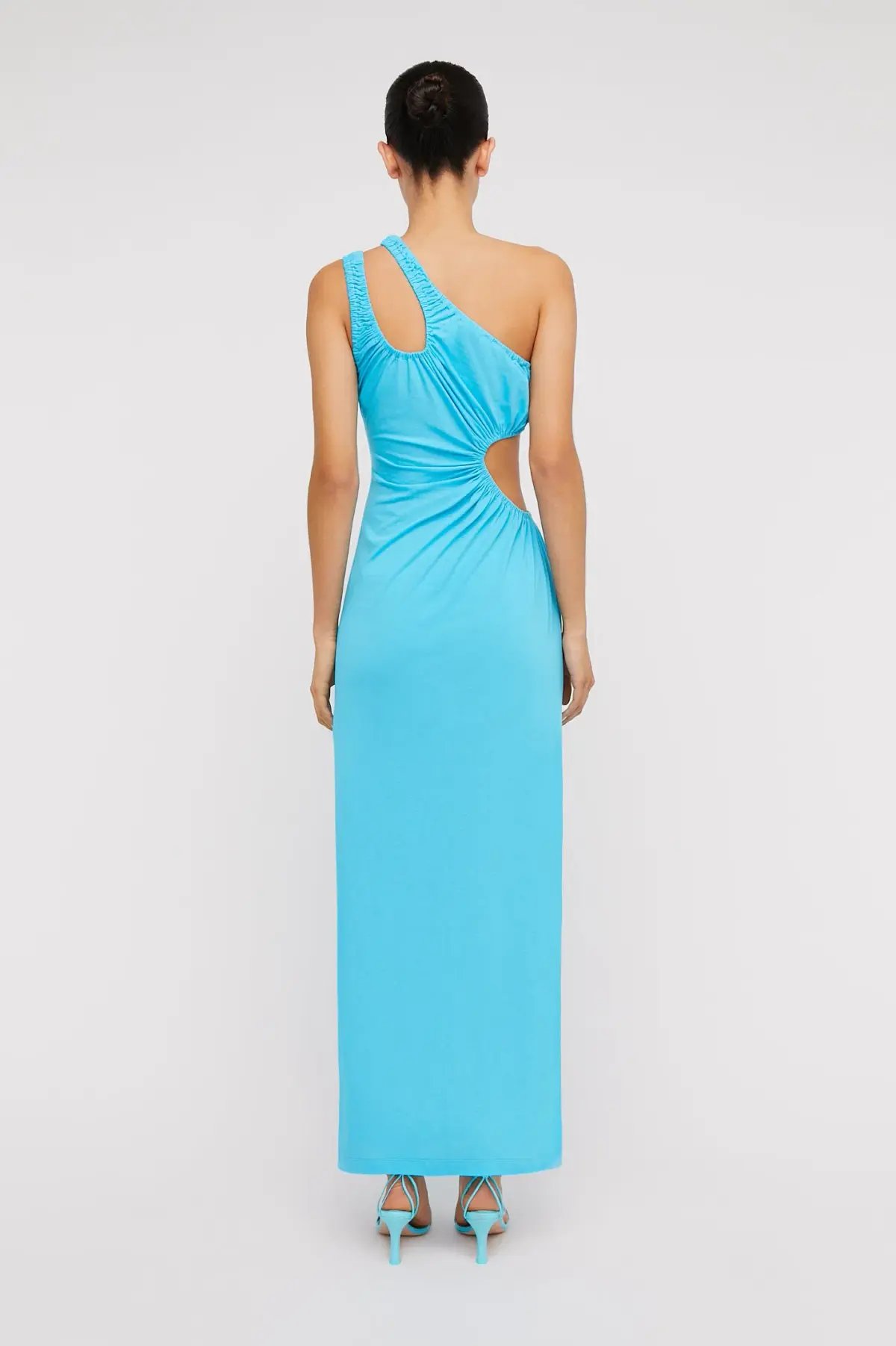 Scanlan Theodore Mercerised Cotton Dress Aqua Blue Size 8 / S photo 3