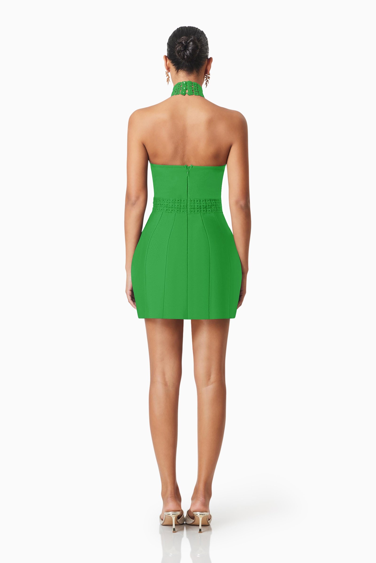 ELLIATT NEOMA MINI DRESS - KELLY GREEN photo 5