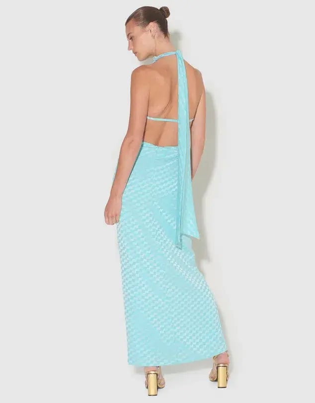 Hansen and Gretel Robbie Dress Aqua Size 8 photo 2