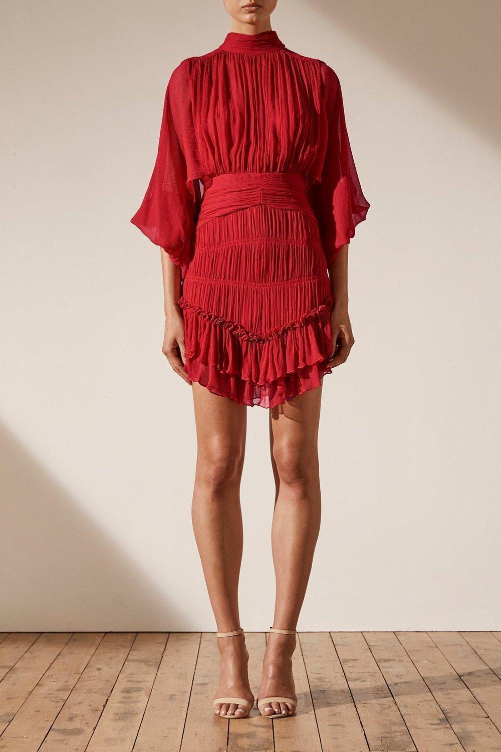 Shona Joy Clemence mini red size 12 photo 3