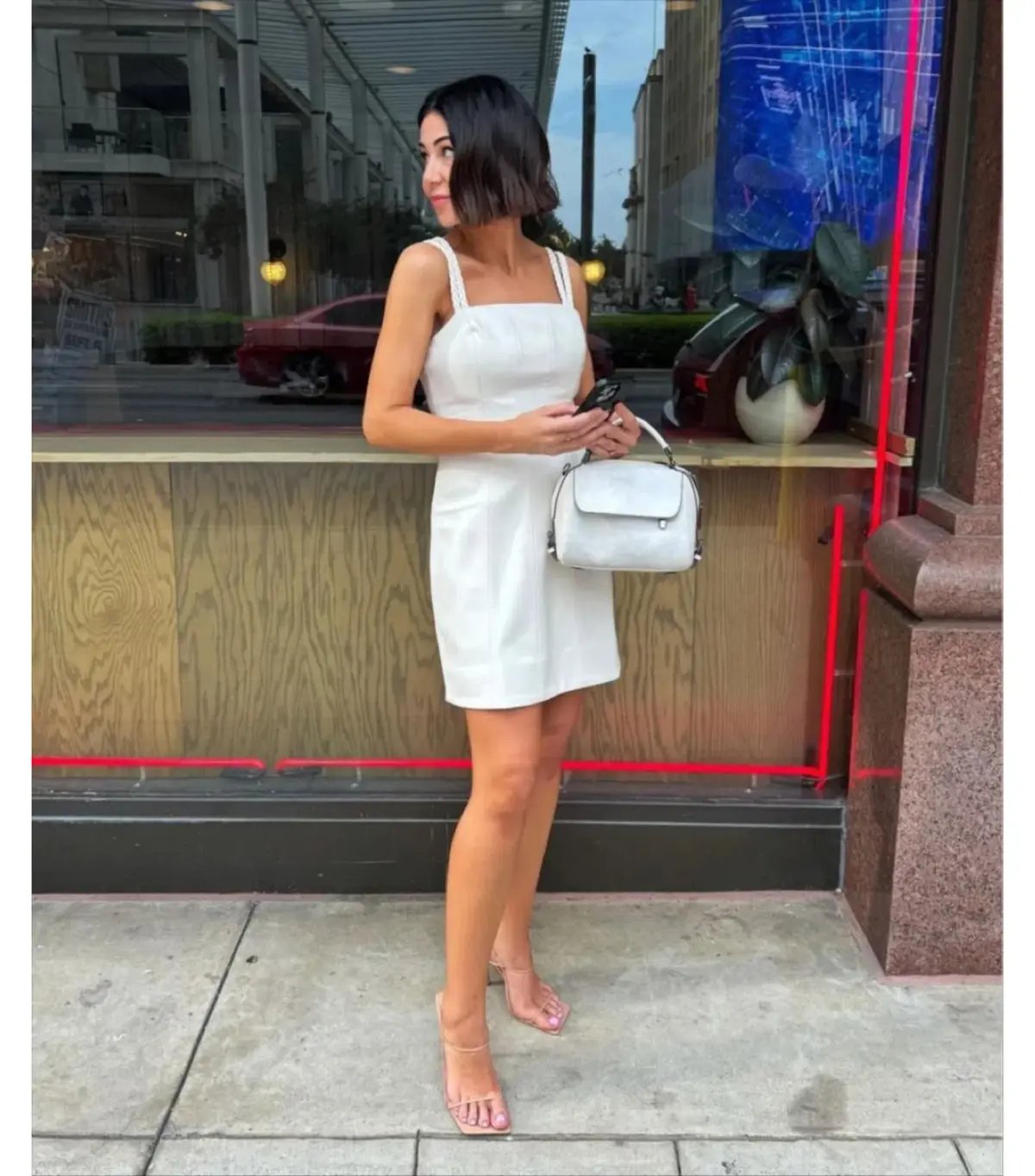 New! Aje Osa Braided Mini Dress White Size AU 10 photo 4