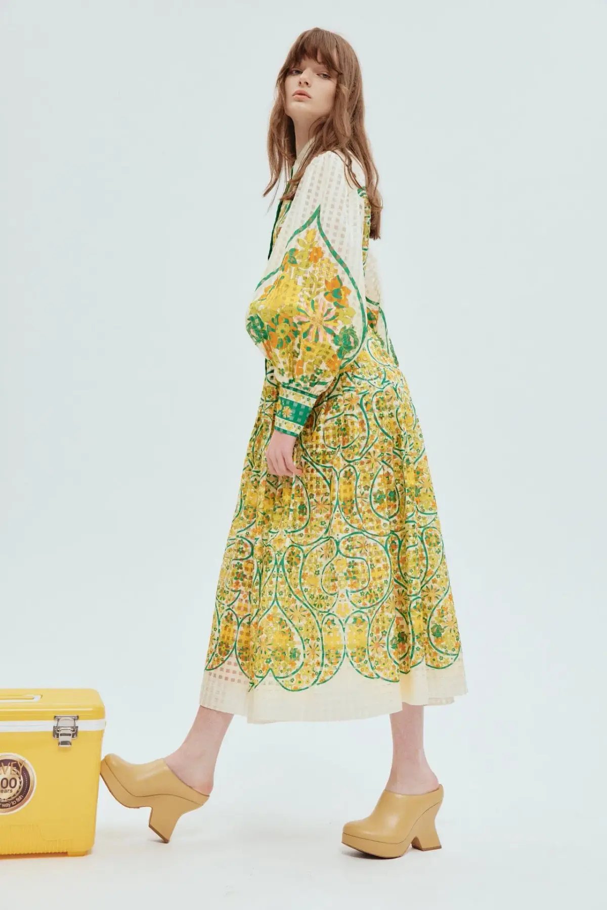 Alemais Rhonda Shirtdress Multi Floral Size 14 photo 3