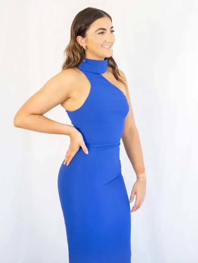 Elle Zeitoune Harper Dress Blue Size AU 10 photo 2