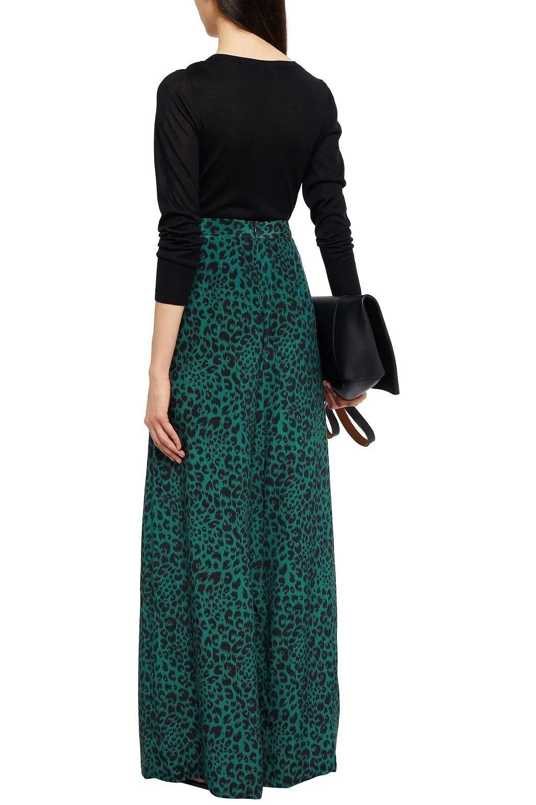 Zimmerman Silk Wide Leg Pant Green Size 0 / AU 8 photo 2