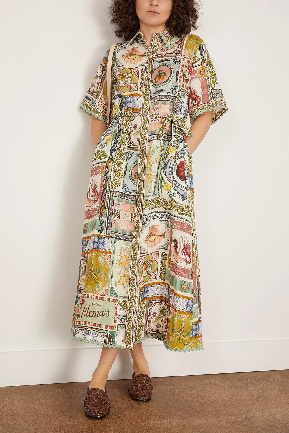 Alemais Tommasina Shirtdress Multi Size 12 photo 3