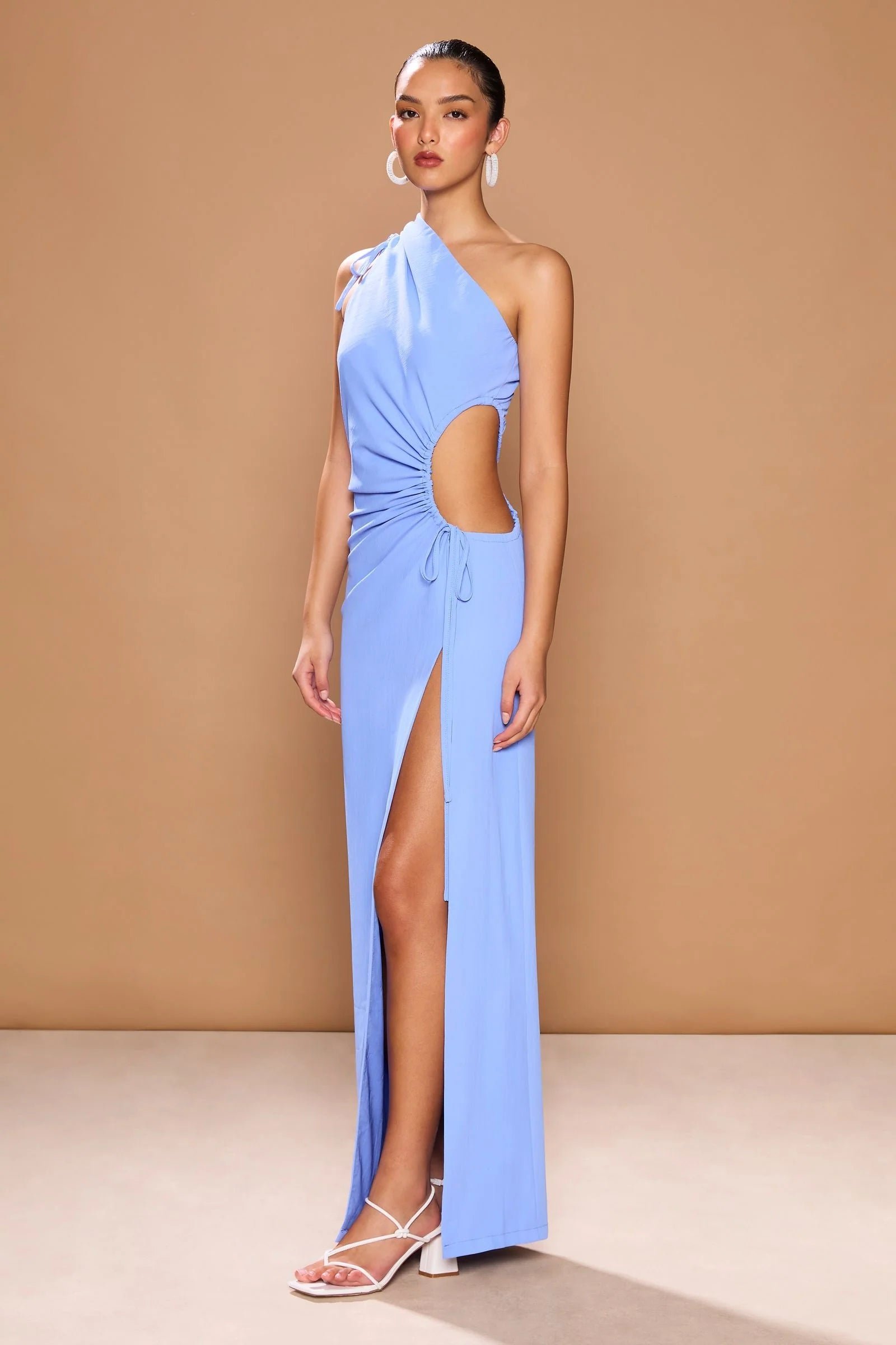 SONYA NOUR MAXI DRESS - AZZURRO photo 2