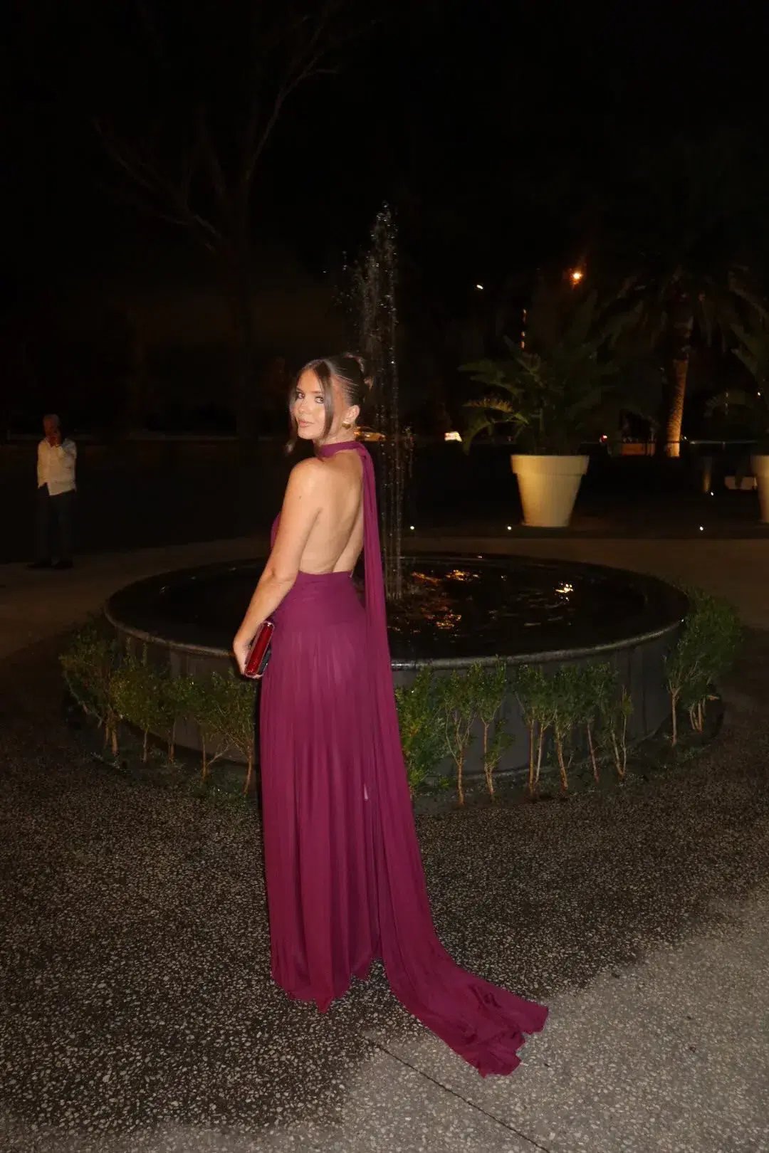 Effie Kats Verity Gown Burgundy Size 8 photo 3