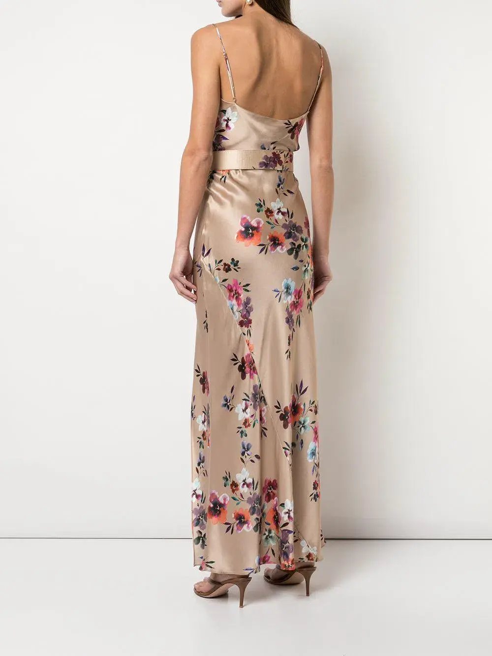 Nicholas Simone Slip Style Silk Dress Print Size 10 photo 2