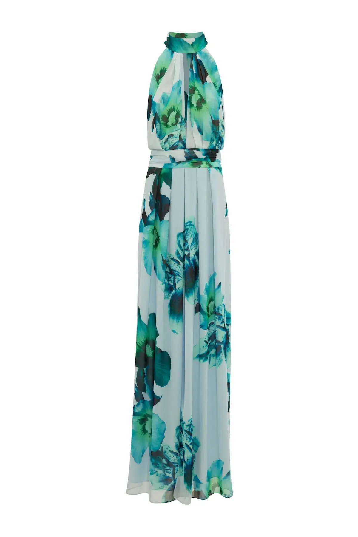 Carla Zampatti Blue Mid Summer Night Dream Gown Print Size 6 photo 5
