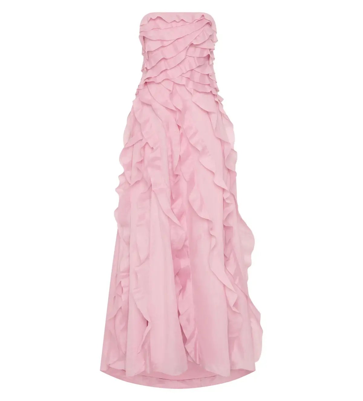 Aje Allairie Strapless Gown Chalk Pink Size 16 photo 5