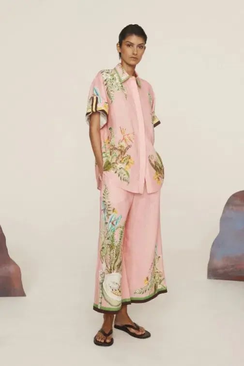 Alemais Papaya Shirt and Pant Set Size 10 photo 2
